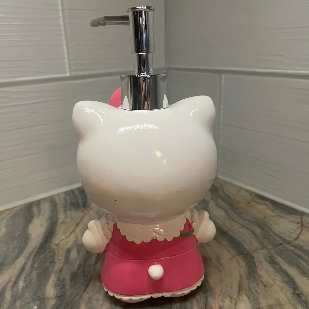 Hello Kitty Soap Dispenser Lotion Pump Pink Dress w/ Candy Purse Sanrio NEW
